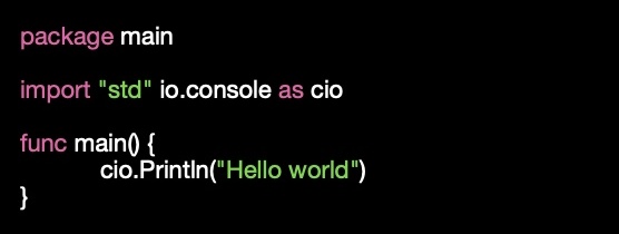 un hello world en Nu